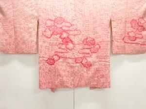 アンティーク　本総絞り霞に花模様絵羽織